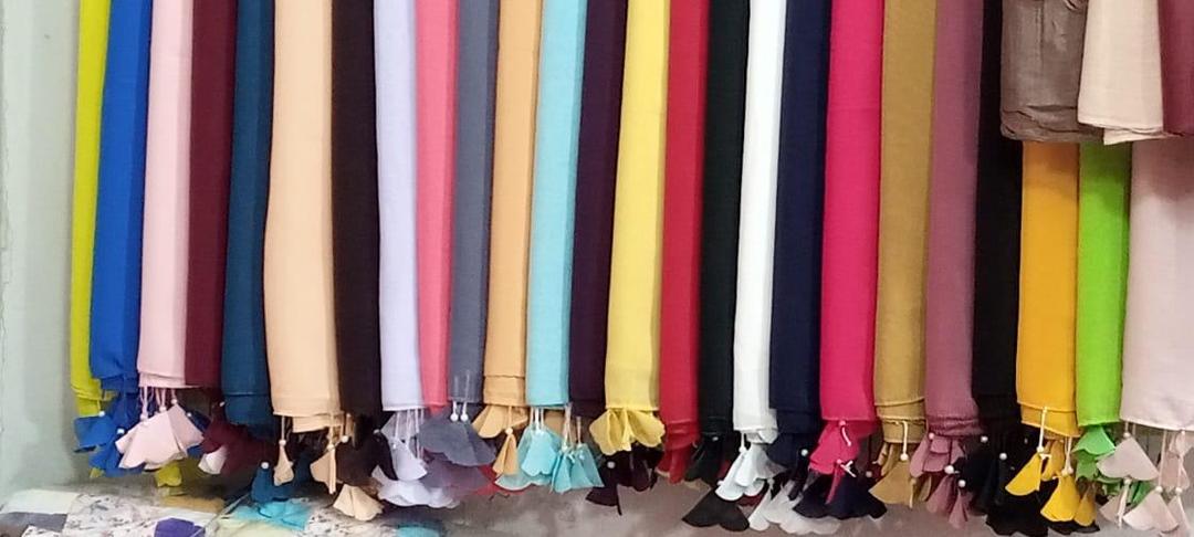 5 Pcs Chiffon Plain Hijab In Vibrant Colours