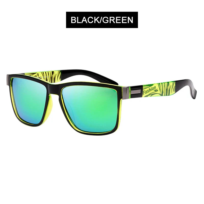Classic Sports Polarized Sunglasses Men Women Fashion Square Male Sun Glasses Stylish Summer Blue Green Shades Goggle UV400