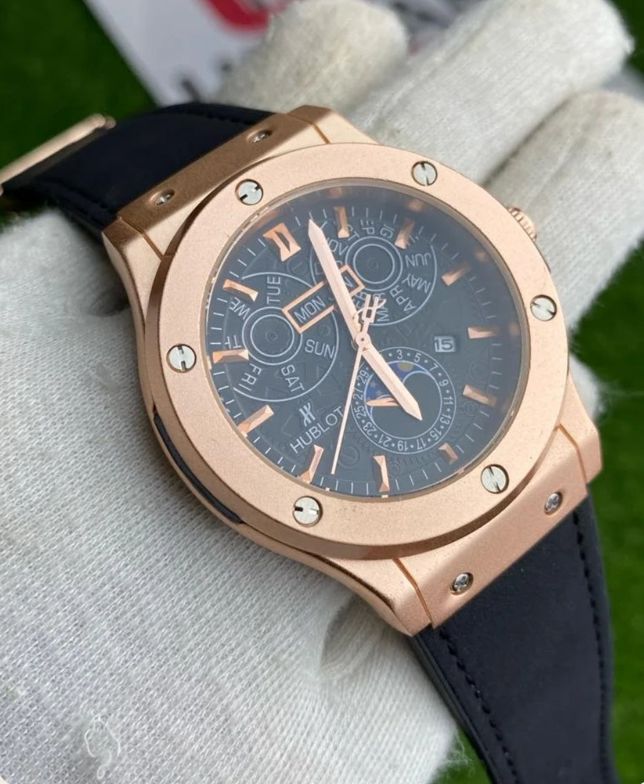 Hublot Men's Strap Unique Fashionable Masterlock Watch