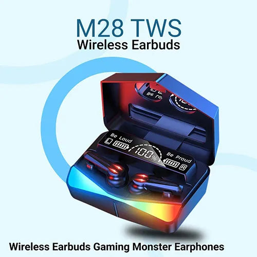 M28 Wireless Earphones Bluetooth Headphones TWS Stereo Touch Control Noise Reduction Waterproof Earbuds Headsets With Microphone