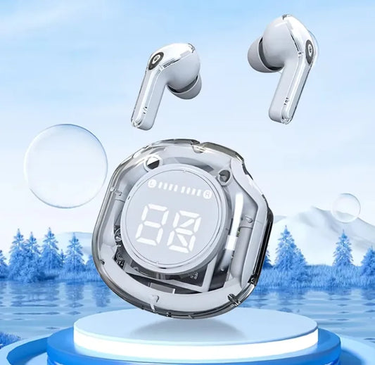 Air 39 Earbuds wireless Transparent airpods | Air39 Bluetooth Gaming EARBUDS |LED Display | Super Bass | HD sound Quality | Trendy earphone | Latest Technology | Water Proof | HD Calling | TWS Technology | Sports Headphone