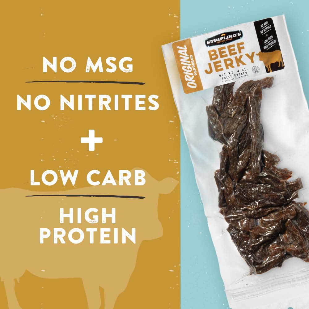 Beef Jerky Snack Packs - Tender Carnivore Snacks Made in the USA