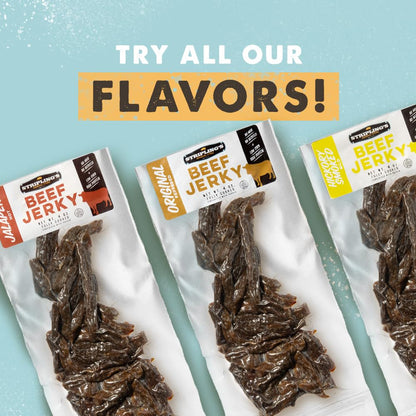 Beef Jerky Snack Packs - Tender Carnivore Snacks Made in the USA